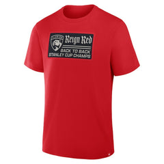 Florida Panthers Back-To-Back Stanley Cup Champions Reign Red T-Shirt - Red T-shirts
