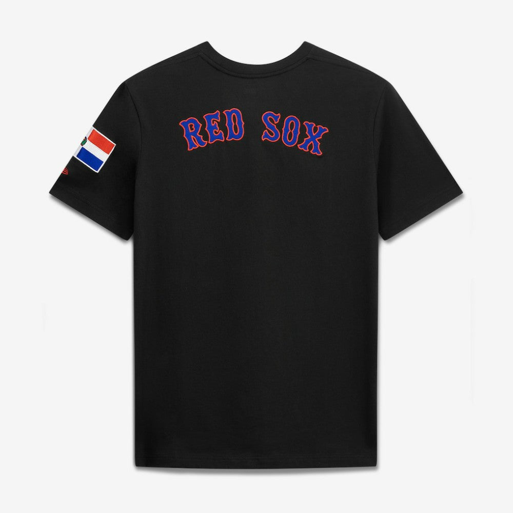Boston Red Sox Dominican Republic Country Flag T-Shirt Black
