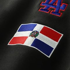 Los Angeles Dodgers Dominican Republic Country Flag Hoodie Black