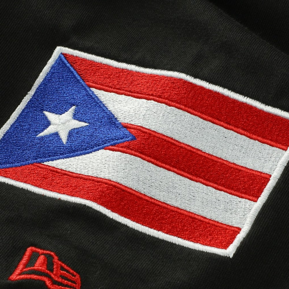 Chicago Cubs Puerto Rico Country Flag T-Shirt Black