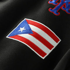 New York Mets Puerto Rico Country Flag Hoodie Black