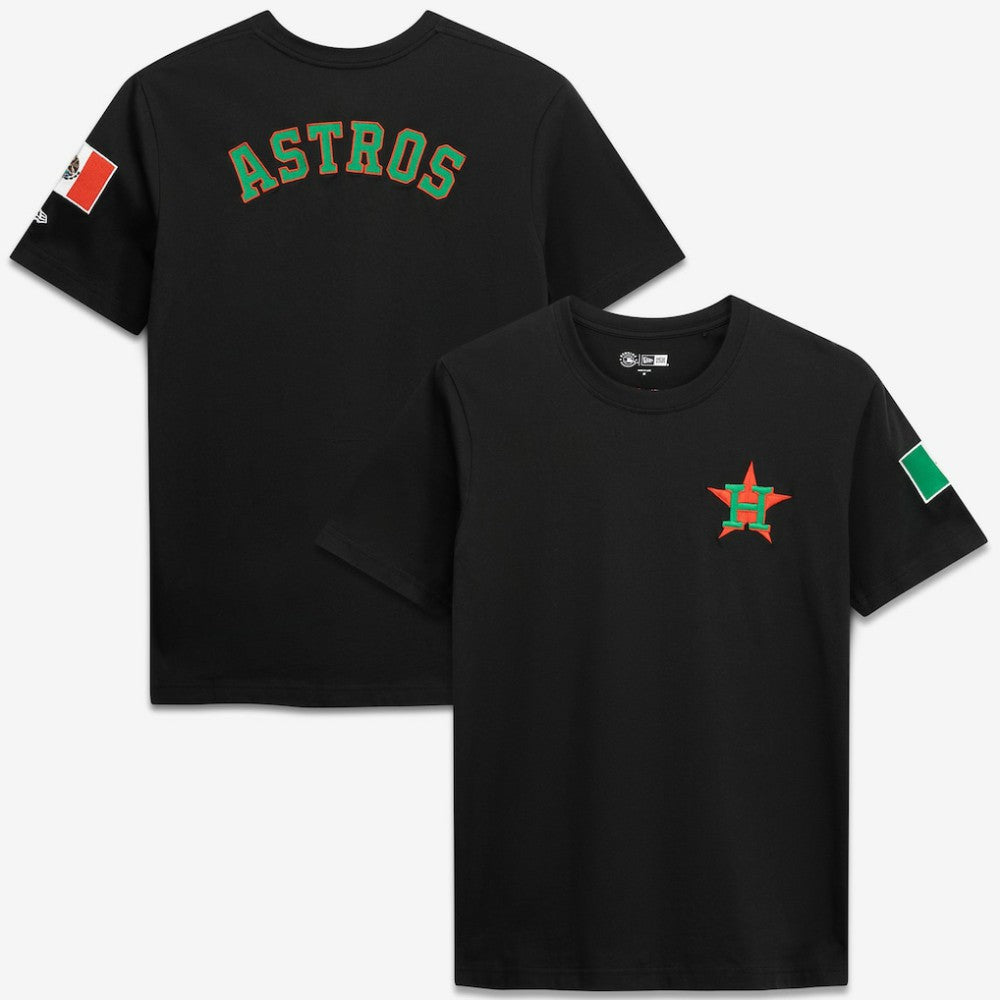 Houston Astros Mexico Country Flag T-Shirt Black