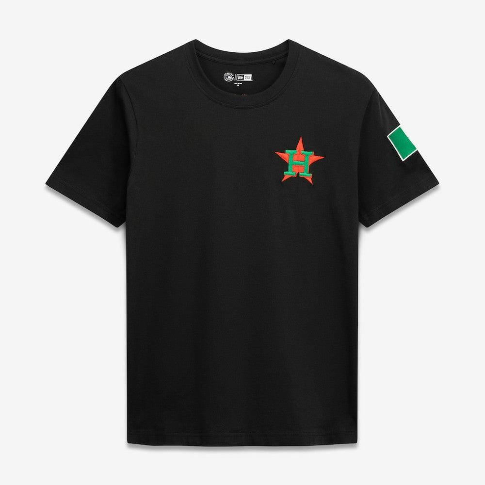 Houston Astros Mexico Country Flag T-Shirt Black