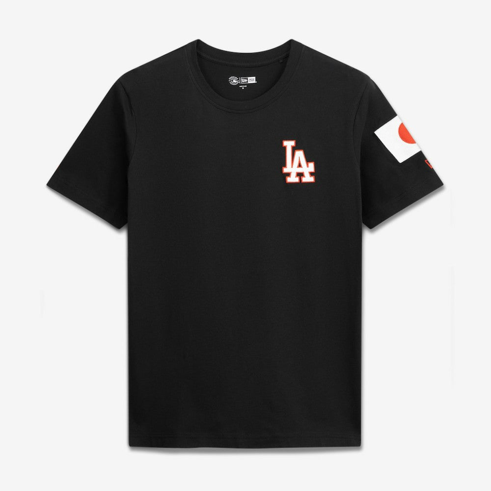 Los Angeles Dodgers Japan Country Flag T-Shirt Black