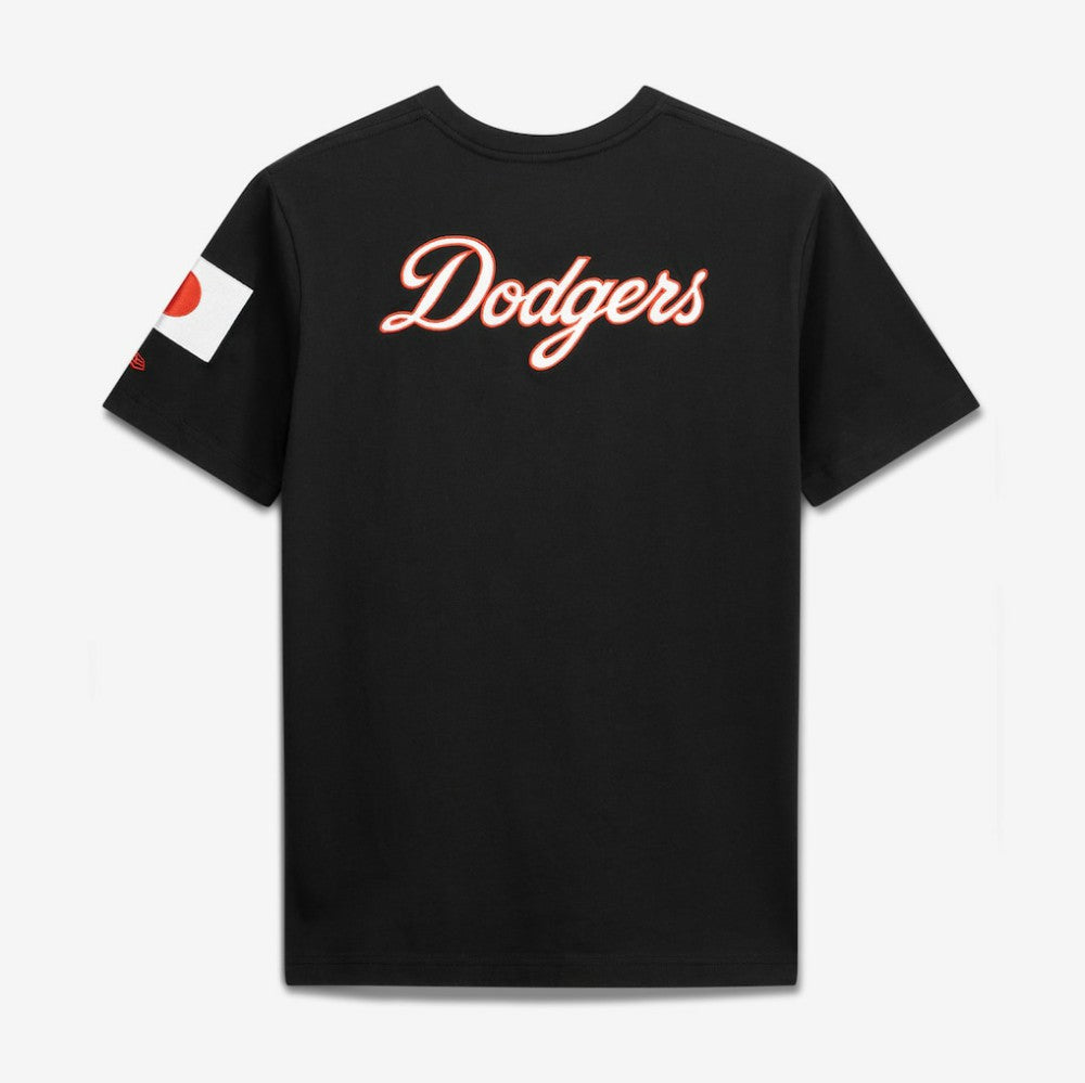 Los Angeles Dodgers Japan Country Flag T-Shirt Black