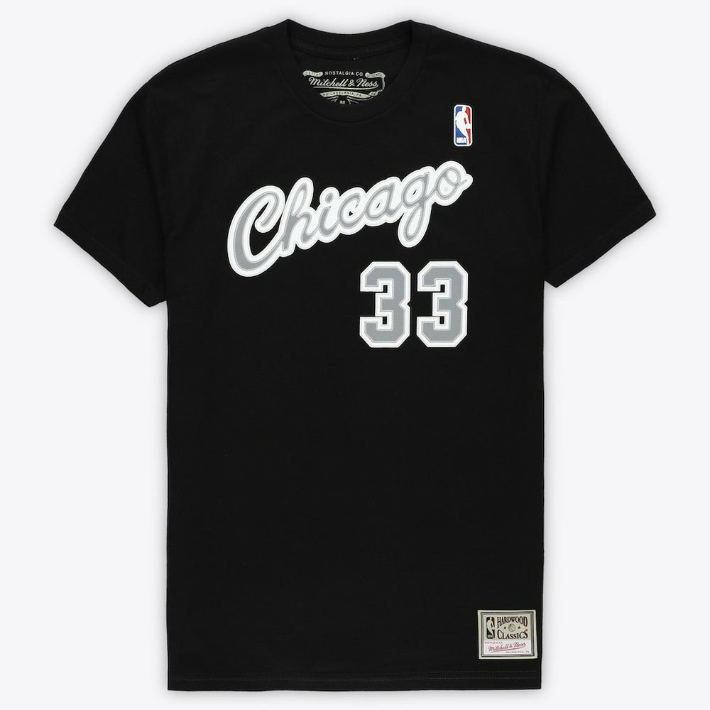 Scottie Pippen Chicago Bulls Unisex Hardwood Classics Reload 3.0 T-Shirt sale - Black online