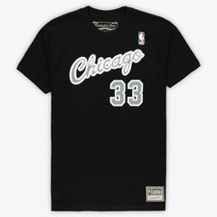 Scottie Pippen Chicago Bulls Unisex Hardwood Classics Reload 3.0 T-Shirt sale - Black online
