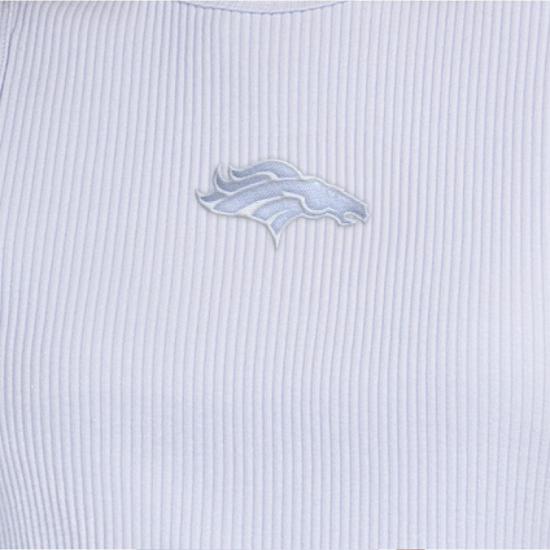 Denver Broncos Starter Women's Travel Pastels Cropped Tank - Pastel Blue on sale