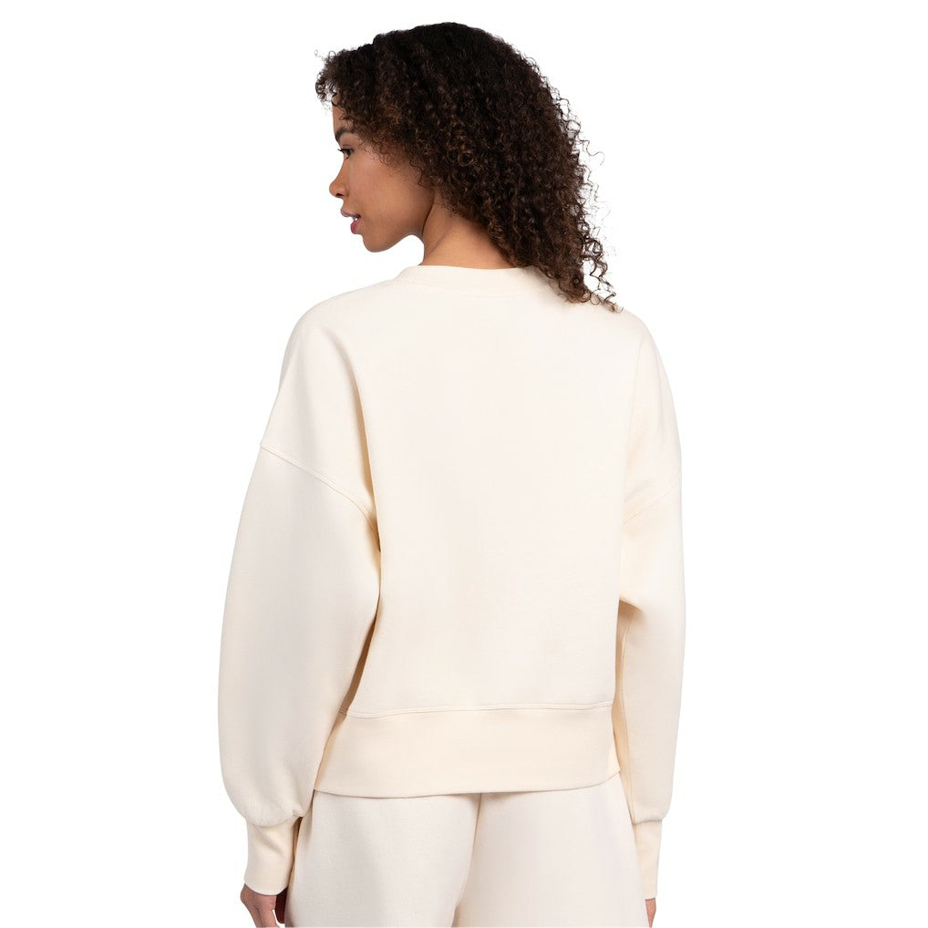 Las Vegas Raiders Starter Women's Travel Pastels Boxy Fleece Sweatshirt - Cream discount