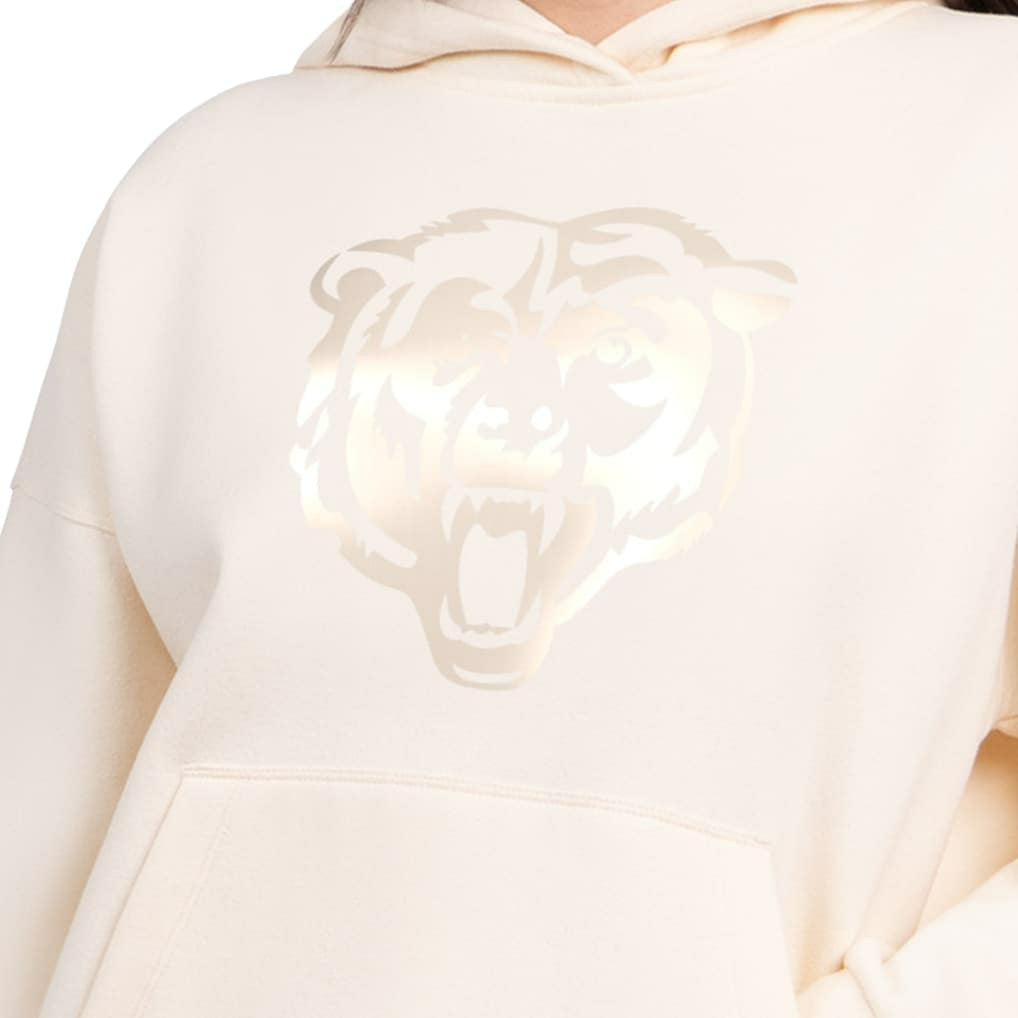 Chicago Bears Starter Women's Pastels Relaxed Travel Hoodie - Cream cheap