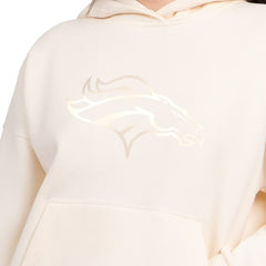 Denver Broncos Starter Women's Pastels Relaxed Travel Hoodie - Cream outlet