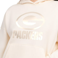 Green Bay Packers Starter Women's Pastels Relaxed Travel Hoodie - Cream online