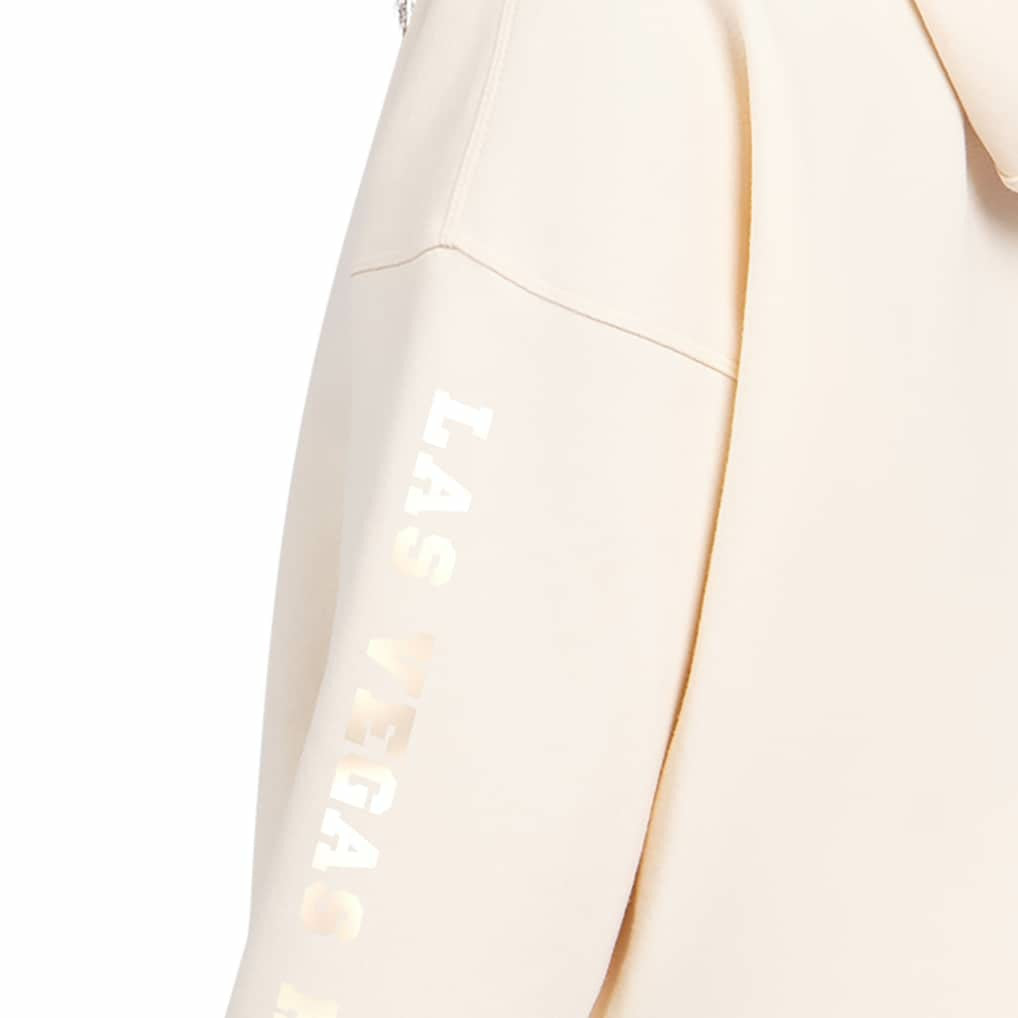 Las Vegas Raiders Starter Women's Pastels Relaxed Travel Hoodie - Cream on sale
