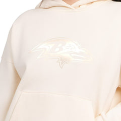 Baltimore Ravens Starter Women's Pastel Relaxed Travel Hoodie - Cream outlet