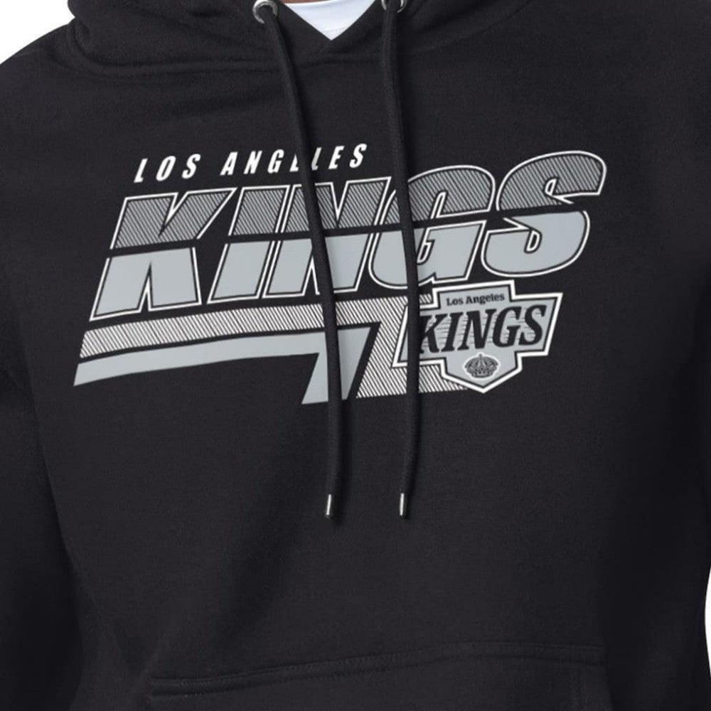 Los Angeles Kings Starter Logo Push Fleece Hoodie - Black Hoodies