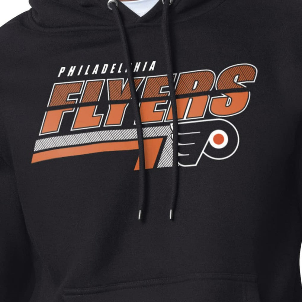 Philadelphia Flyers Starter Logo Push Fleece Hoodie - Black Hoodies