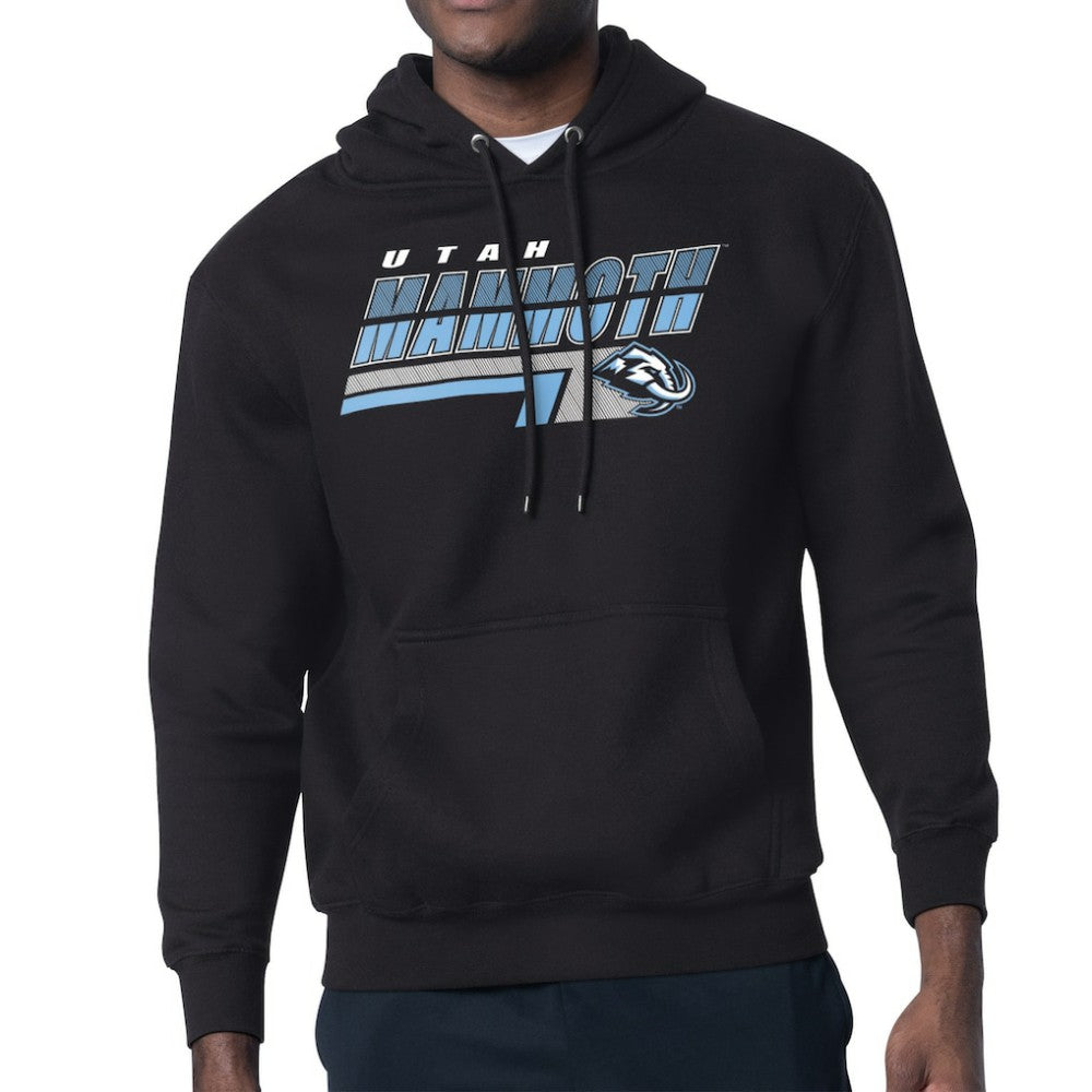 Utah Mammoth Starter Logo Push Fleece Hoodie - Black Hoodies