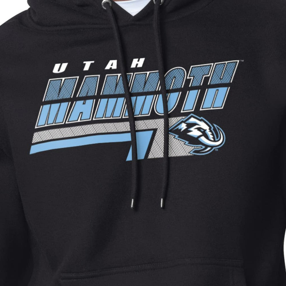 Utah Mammoth Starter Logo Push Fleece Hoodie - Black Hoodies