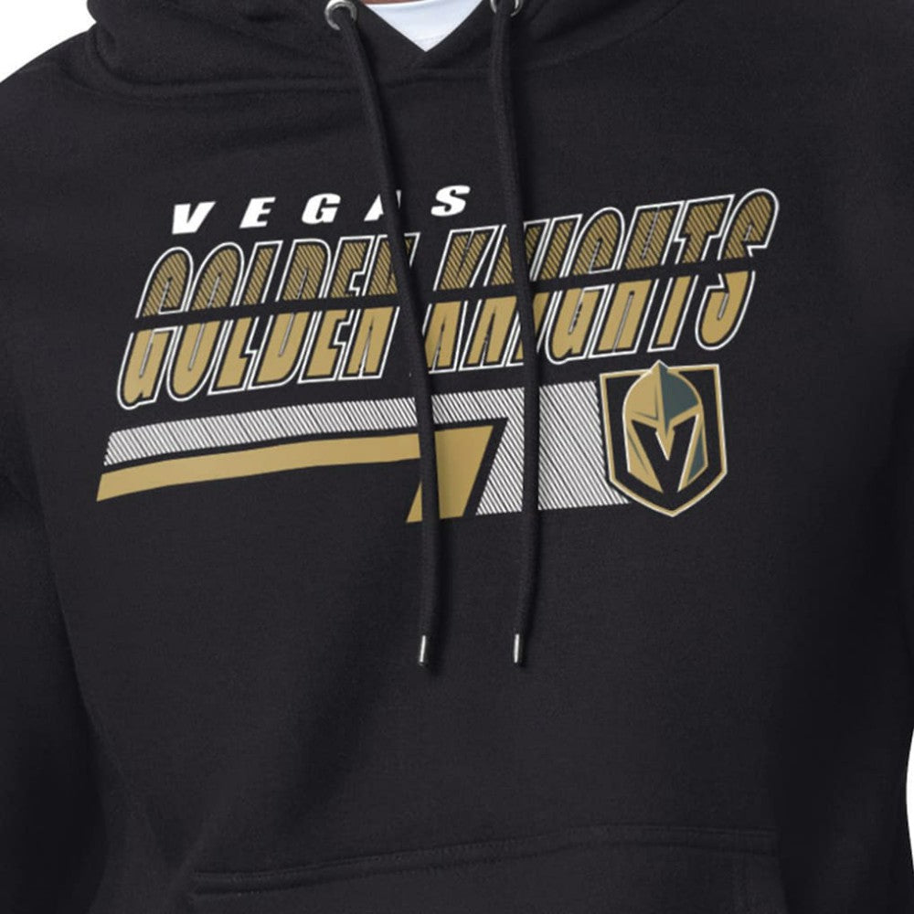 Vegas Golden Knights Starter Logo Push Fleece Hoodie - Black Hoodies