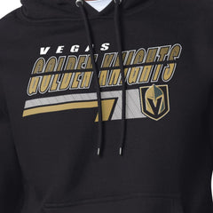 Vegas Golden Knights Starter Logo Push Fleece Hoodie - Black Hoodies