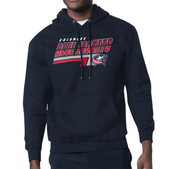 Columbus Blue Jackets Starter Logo Push Fleece Hoodie - Navy Hoodies