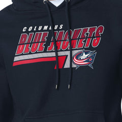 Columbus Blue Jackets Starter Logo Push Fleece Hoodie - Navy Hoodies
