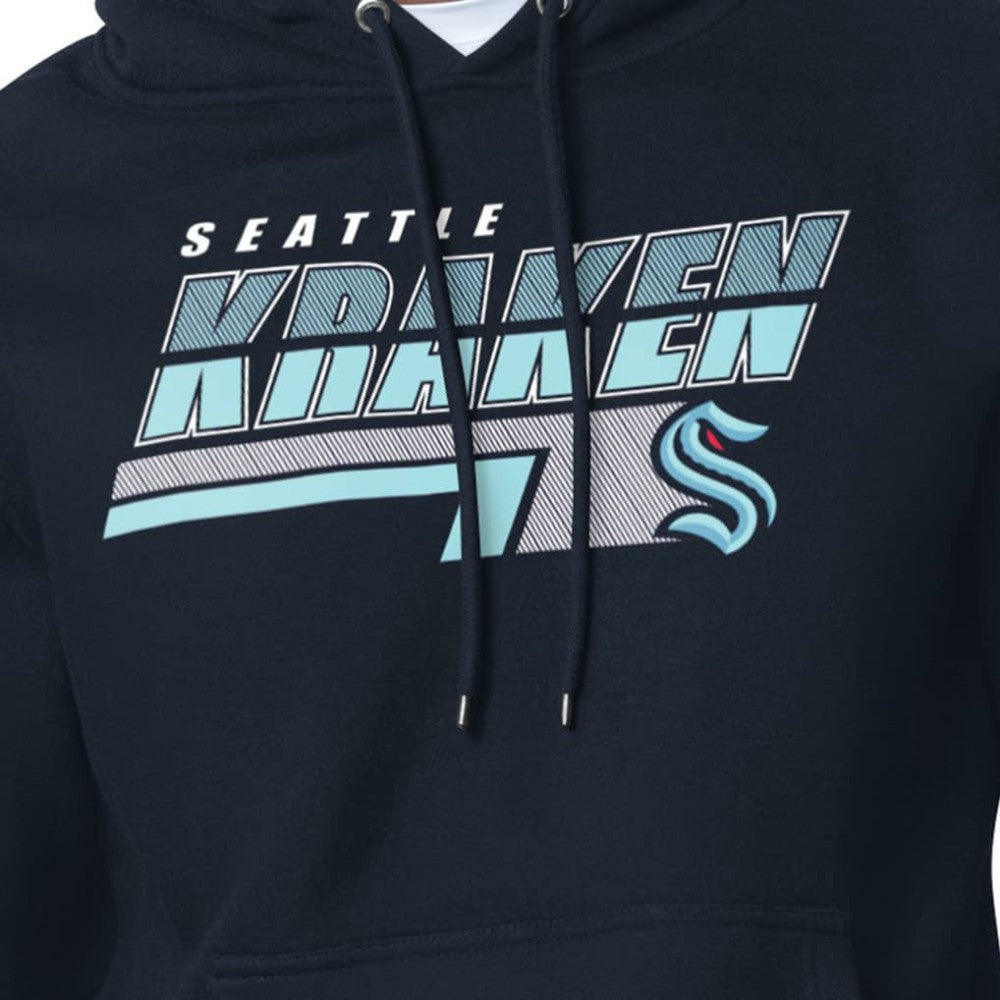 Seattle Kraken Starter Logo Push Fleece Hoodie - Deep Sea Blue Hoodies