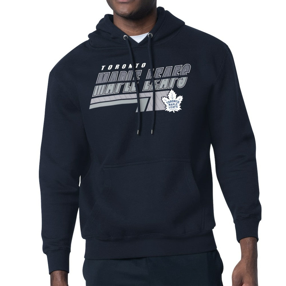 Toronto Maple Leafs Starter Logo Push Fleece Hoodie - Blue Hoodies