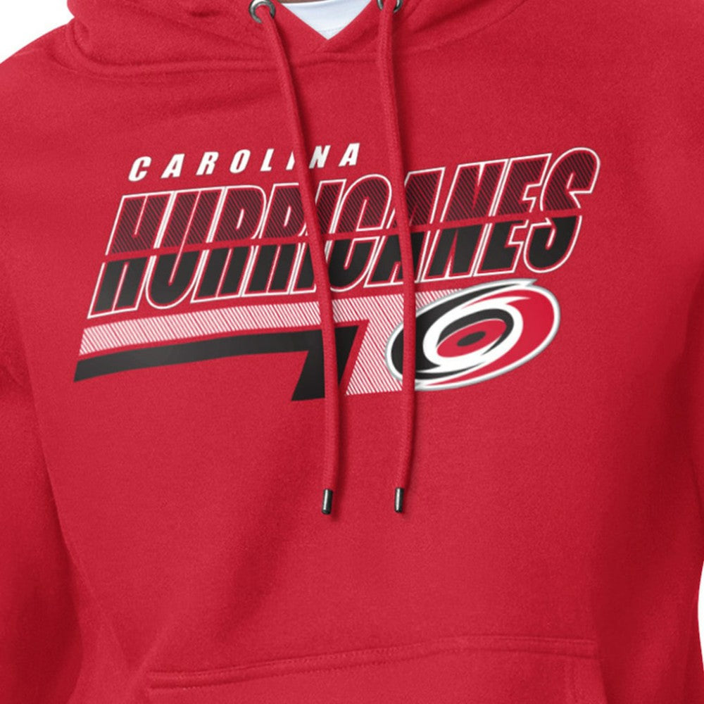 Carolina Hurricanes Starter Logo Push Fleece Hoodie - Red Hoodies