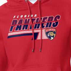 Florida Panthers Starter Logo Push Fleece Hoodie - Red Hoodies
