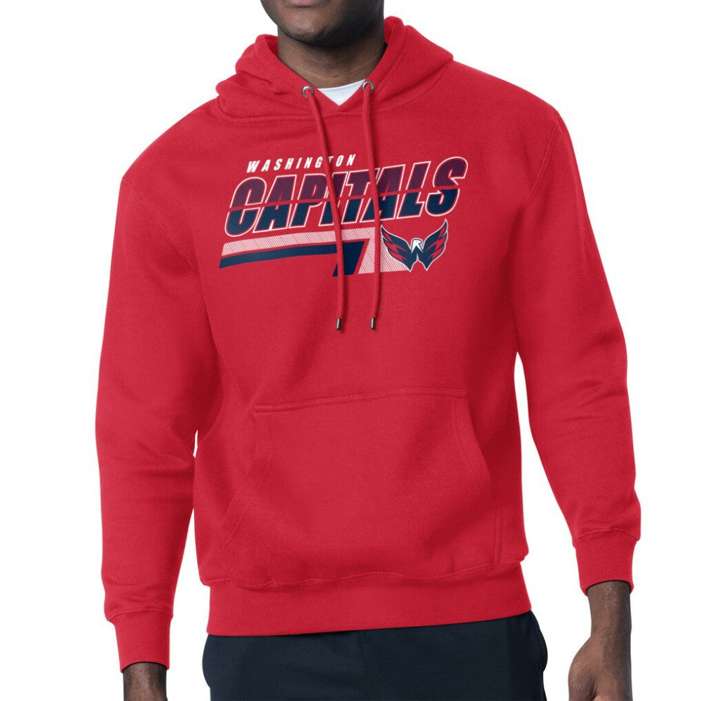Washington Capitals Starter Logo Push Fleece Hoodie - Red Hoodies