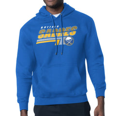 Buffalo Sabres Starter Logo Push Fleece Hoodie - Royal Hoodies