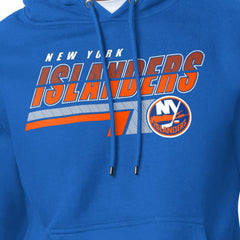 New York Islanders Starter Logo Push Fleece Hoodie - Royal Hoodies