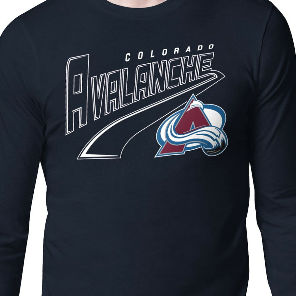Colorado Avalanche Starter Modern Tailsweep Long Sleeve T-Shirt - Navy T-shirts