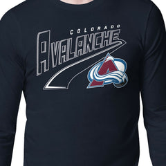 Colorado Avalanche Starter Modern Tailsweep Long Sleeve T-Shirt - Navy T-shirts
