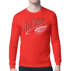 Detroit Red Wings Starter Modern Tailsweep Long Sleeve T-Shirt - Red T-shirts