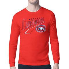 Montreal Canadiens Starter Modern Tailsweep Long Sleeve T-Shirt - Red T-shirts