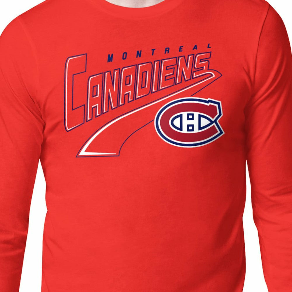Montreal Canadiens Starter Modern Tailsweep Long Sleeve T-Shirt - Red T-shirts