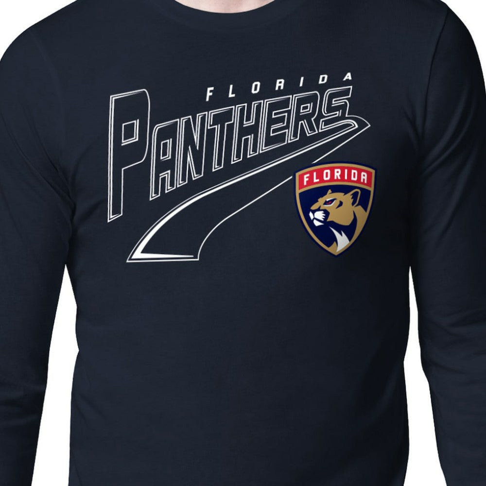 Florida Panthers Starter Modern Tailsweep Long Sleeve T-Shirt - Navy T-shirts