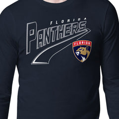 Florida Panthers Starter Modern Tailsweep Long Sleeve T-Shirt - Navy T-shirts