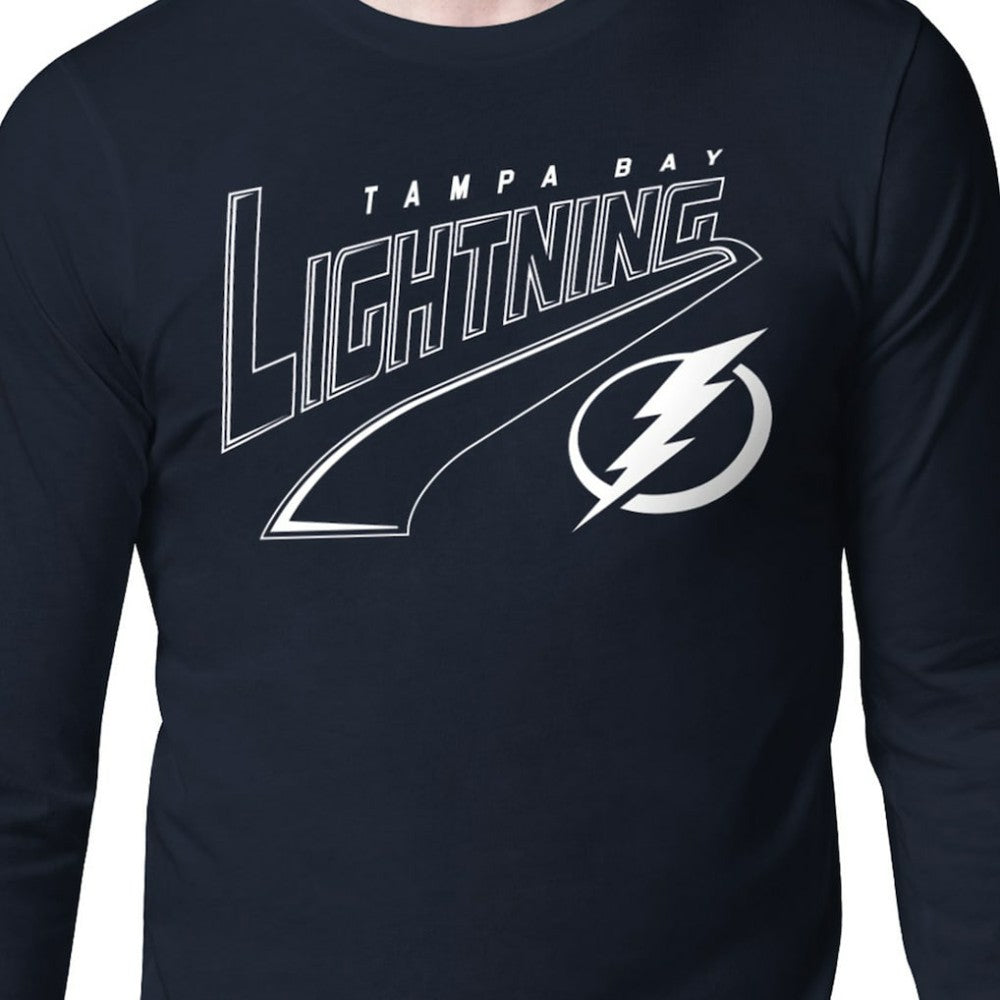 Tampa Bay Lightning Starter Modern Tailsweep Long Sleeve T-Shirt - Blue T-shirts