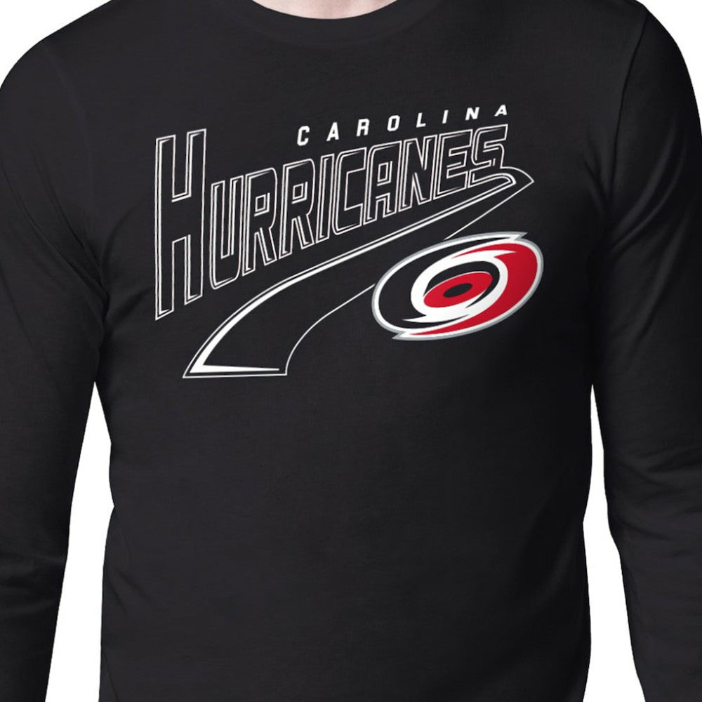 Carolina Hurricanes Starter Modern Tailsweep Long Sleeve T-Shirt - Black T-shirts