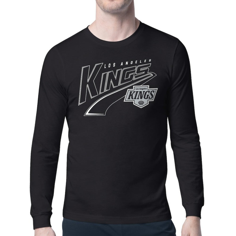 Los Angeles Kings Starter Modern Tailsweep Long Sleeve T-Shirt - Black T-shirts