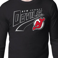 New Jersey Devils Starter Modern Tailsweep Long Sleeve T-Shirt - Black T-shirts