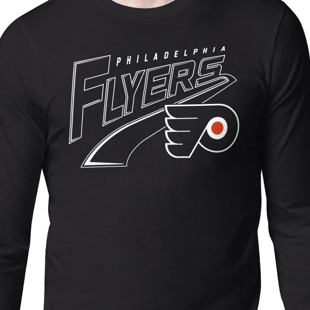Philadelphia Flyers Starter Modern Tailsweep Long Sleeve T-Shirt - Black T-shirts