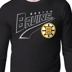 Boston Bruins Starter Modern Tailsweep Long Sleeve T-Shirt - Black T-shirts