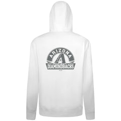 Arizona Diamondbacks Levelwear Podium Chenille Logo Full-Zip Hoodie White