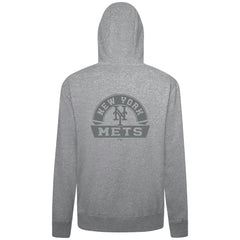 New York Mets Levelwear Podium Banner Arch Full-Zip Hoodie Heather Gray