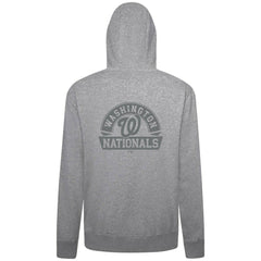 Washington Nationals Levelwear Podium Banner Arch Full-Zip Hoodie Heather Gray
