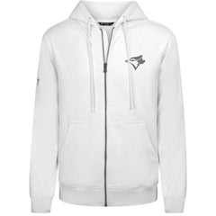 Toronto Blue Jays Levelwear Podium Banner Arch Full-Zip Hoodie White
